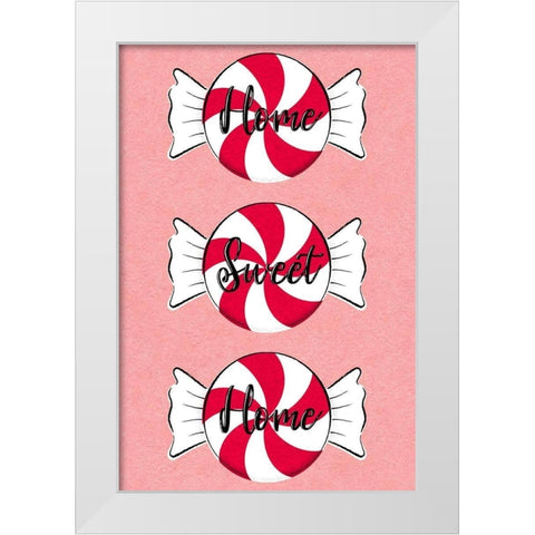Home Sweet Home White Modern Wood Framed Art Print by Prime, Marcus
