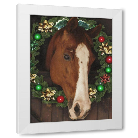 Merry Steed White Modern Wood Framed Art Print by Prime, Marcus