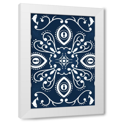 Coastal Pattern 1 White Modern Wood Framed Art Print by Prime, Marcus