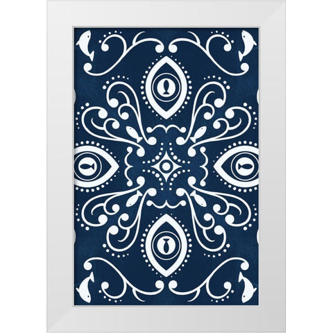 Coastal Pattern 1 White Modern Wood Framed Art Print by Prime, Marcus