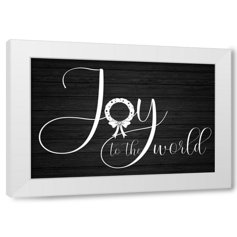 Joy To The World White Modern Wood Framed Art Print by Prime, Marcus