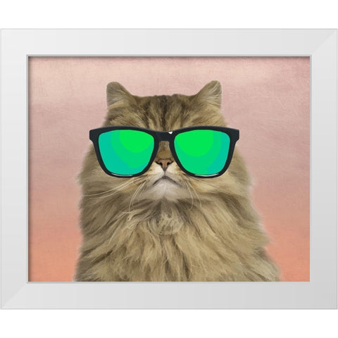 Party Ralph White Modern Wood Framed Art Print by Prime, Marcus