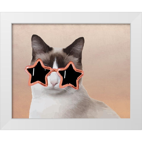 Diva Grace White Modern Wood Framed Art Print by Prime, Marcus