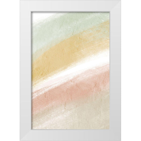 Streaked Inspiration White Modern Wood Framed Art Print by Prime, Marcus