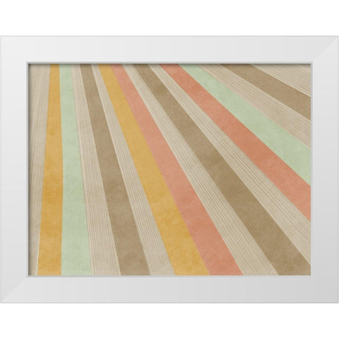Rippled Rays White Modern Wood Framed Art Print by Prime, Marcus