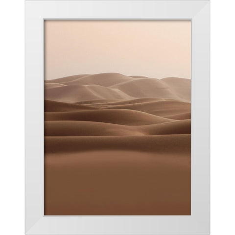 Dry Horizon White Modern Wood Framed Art Print by Prime, Marcus