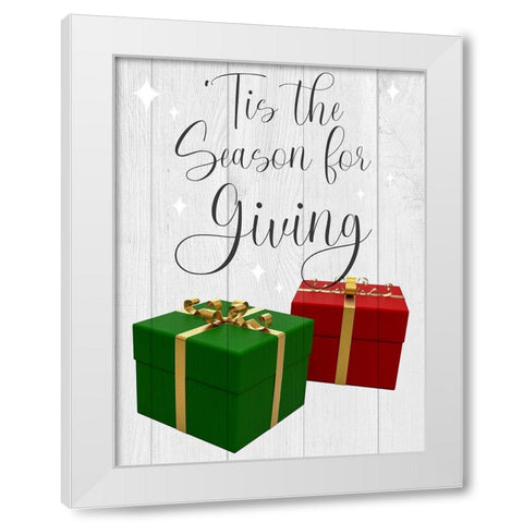 Season For Giving White Modern Wood Framed Art Print by Prime, Marcus