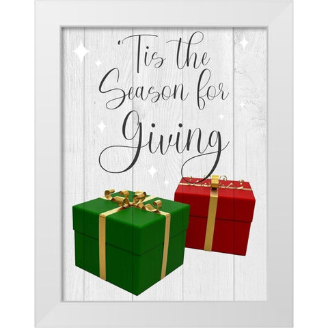 Season For Giving White Modern Wood Framed Art Print by Prime, Marcus