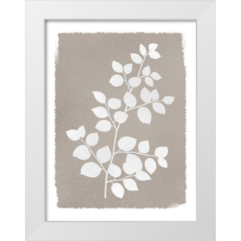 Natural Silhouetted Growth 2 White Modern Wood Framed Art Print by Prime, Marcus