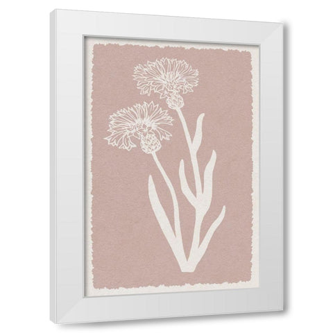 Pastel Florals White Modern Wood Framed Art Print by Prime, Marcus