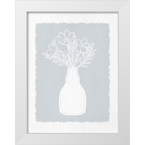 Welcoming Pretty Bouquet 2 White Modern Wood Framed Art Print by Prime, Marcus