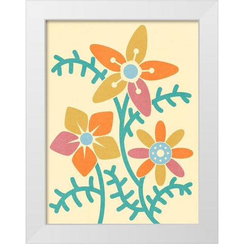 Split Blooms 2 White Modern Wood Framed Art Print by Prime, Marcus