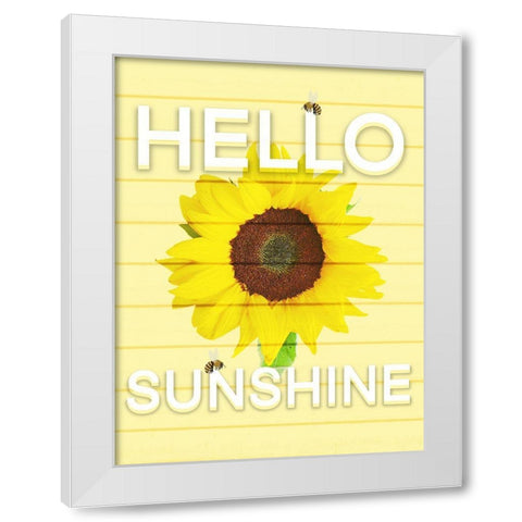 Hello Sunsine 2 White Modern Wood Framed Art Print by Prime, Marcus