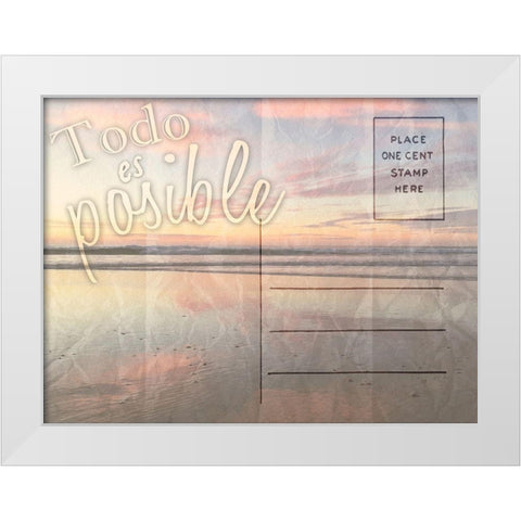 Todo Es Posible White Modern Wood Framed Art Print by Prime, Marcus