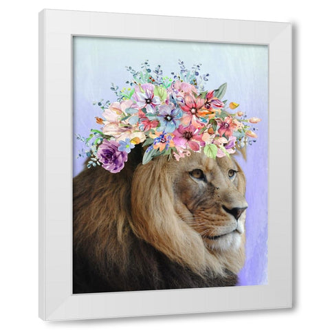 Beautiful King White Modern Wood Framed Art Print by Prime, Marcus