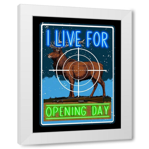 Opening Day 2 White Modern Wood Framed Art Print by Prime, Marcus