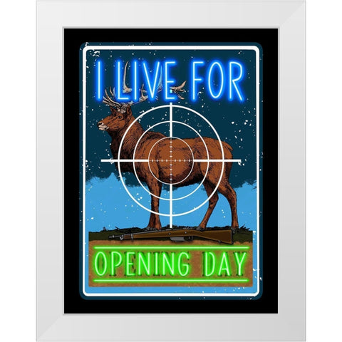 Opening Day 2 White Modern Wood Framed Art Print by Prime, Marcus