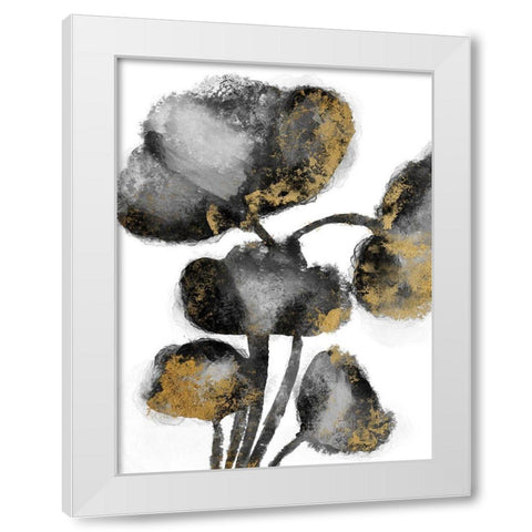 Gold Tainted Burst 1 White Modern Wood Framed Art Print by Prime, Marcus