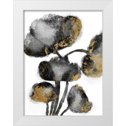 Gold Tainted Burst 1 White Modern Wood Framed Art Print by Prime, Marcus
