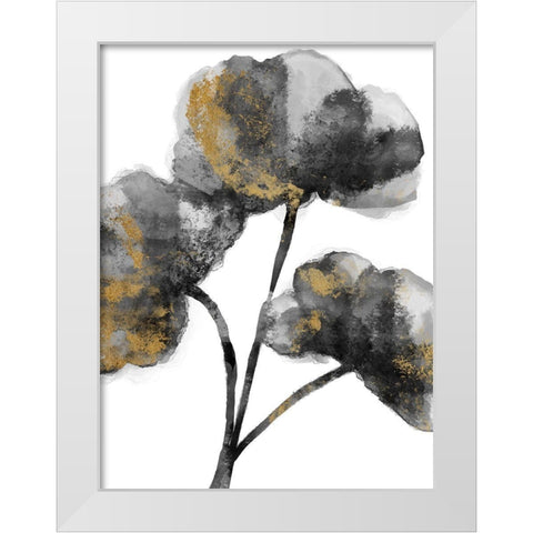 Gold Tainted Burst 2 White Modern Wood Framed Art Print by Prime, Marcus