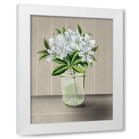 Lovely Bouquet 3 White Modern Wood Framed Art Print by Prime, Marcus