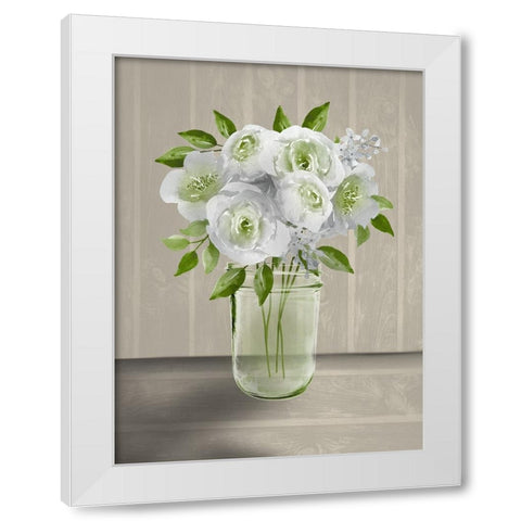 Lovely Bouquet 4 White Modern Wood Framed Art Print by Prime, Marcus