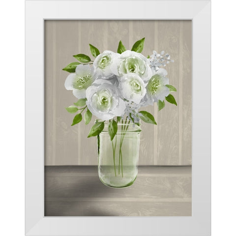 Lovely Bouquet 4 White Modern Wood Framed Art Print by Prime, Marcus