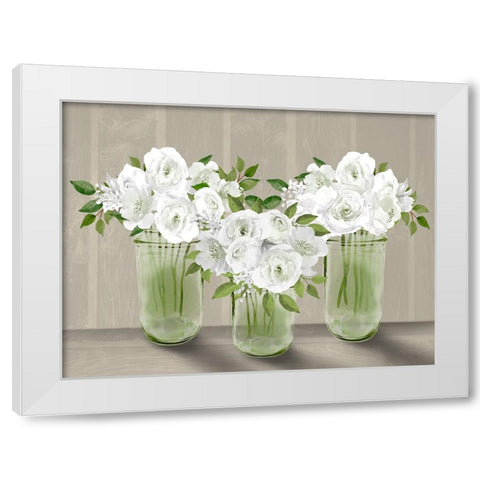 Lovely Bouquet 5 White Modern Wood Framed Art Print by Prime, Marcus