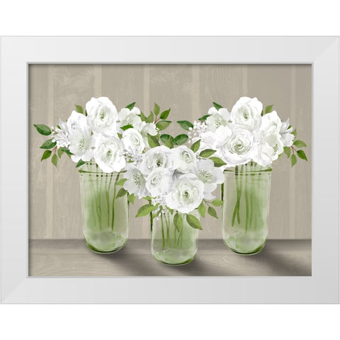 Lovely Bouquet 5 White Modern Wood Framed Art Print by Prime, Marcus