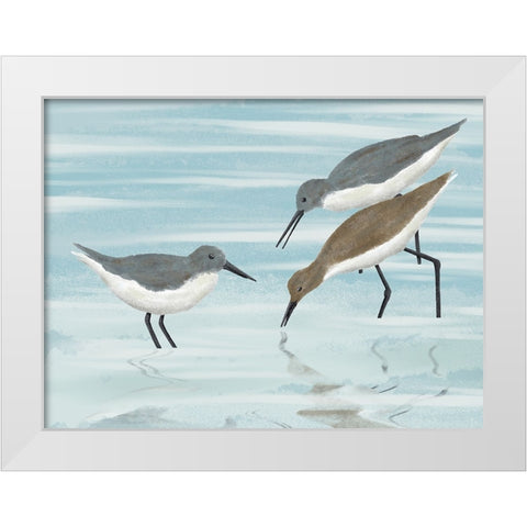 Feasting Friends White Modern Wood Framed Art Print by Prime, Marcus