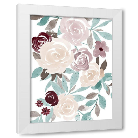 Floral Fall 1 White Modern Wood Framed Art Print by Prime, Marcus