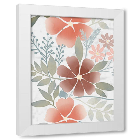 Fall Blossoms 1 White Modern Wood Framed Art Print by Prime, Marcus