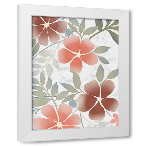 Fall Blossoms 2 White Modern Wood Framed Art Print by Prime, Marcus