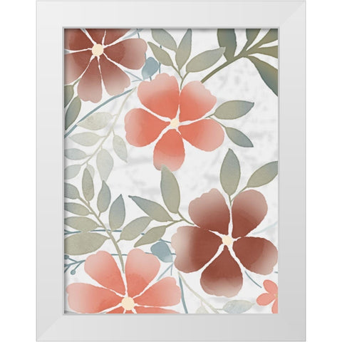 Fall Blossoms 2 White Modern Wood Framed Art Print by Prime, Marcus