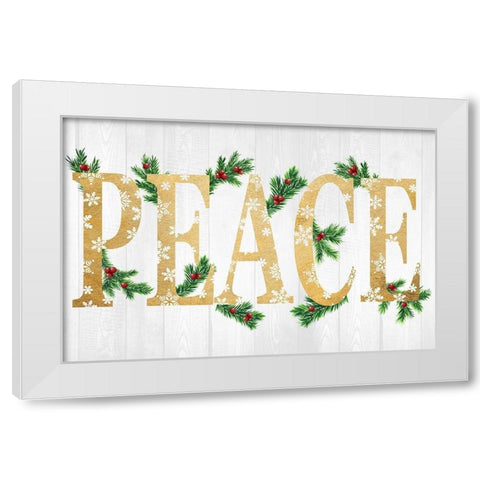Seasonal Peace White Modern Wood Framed Art Print by Prime, Marcus