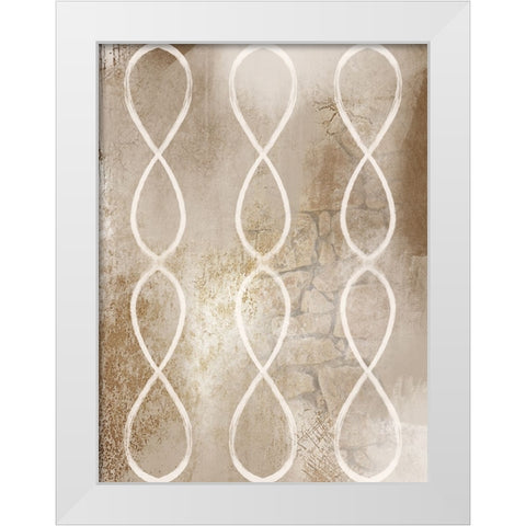 Neverending Structure White Modern Wood Framed Art Print by Prime, Marcus