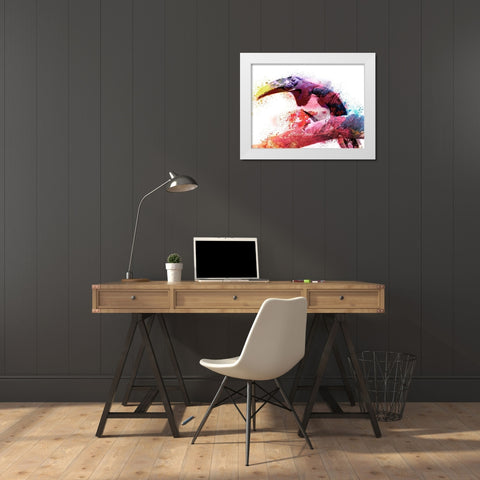 Marvelous Tucan White Modern Wood Framed Art Print by Prime, Marcus