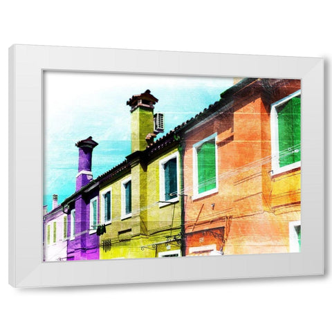 Vibrant Venice White Modern Wood Framed Art Print by Prime, Marcus