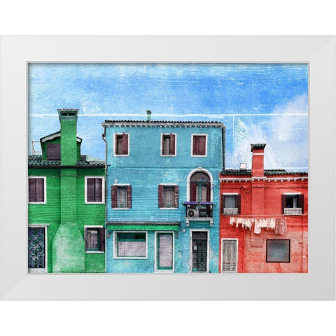 Vibrant Homes 1 White Modern Wood Framed Art Print by Prime, Marcus