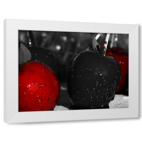 Despicable Apples White Modern Wood Framed Art Print by Prime, Marcus