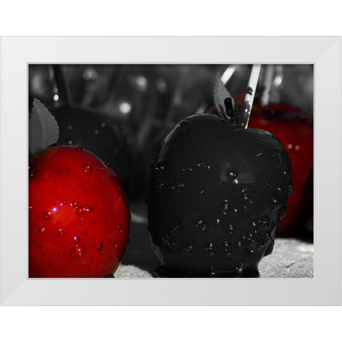 Despicable Apples White Modern Wood Framed Art Print by Prime, Marcus