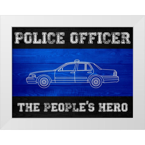 Peoples Hero 2 White Modern Wood Framed Art Print by Prime, Marcus