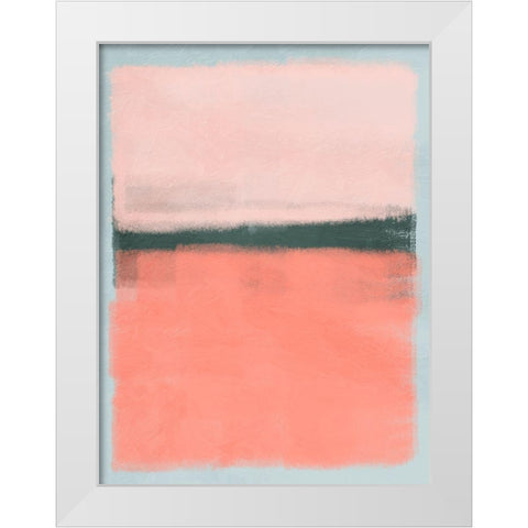 Blush Burst 1 White Modern Wood Framed Art Print by Prime, Marcus