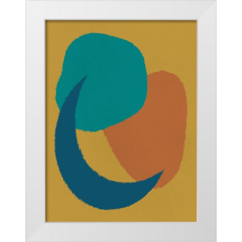 Modern Geometry White Modern Wood Framed Art Print by Prime, Marcus