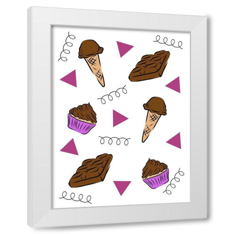 Delightful Feast White Modern Wood Framed Art Print by Prime, Marcus