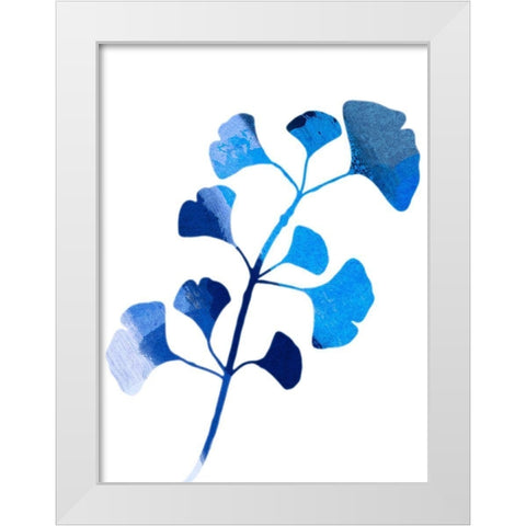 Ginko Paint White Modern Wood Framed Art Print by Prime, Marcus