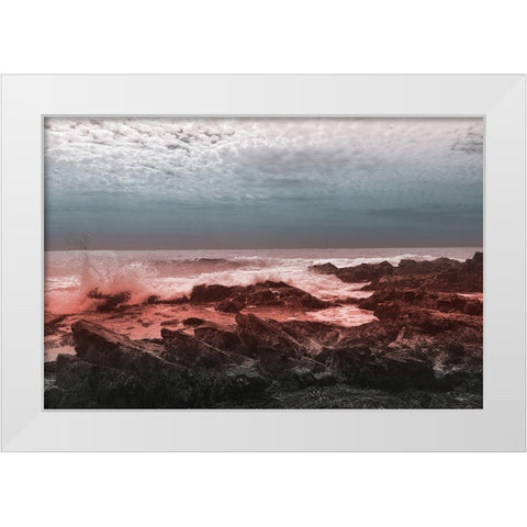 Pink Morning White Modern Wood Framed Art Print by Prime, Marcus