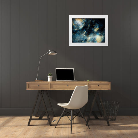 Golden Deeps White Modern Wood Framed Art Print by Prime, Marcus