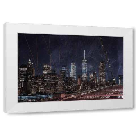 NYC Magic White Modern Wood Framed Art Print by Prime, Marcus