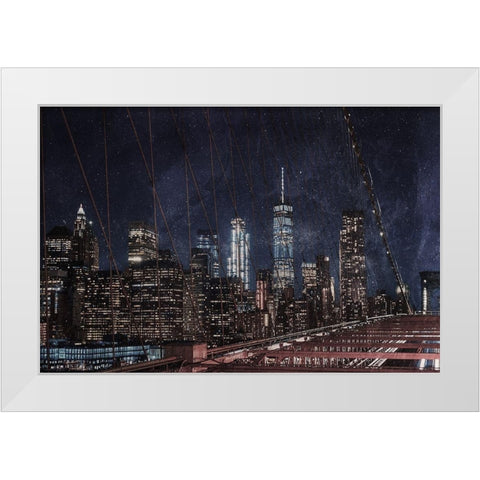 NYC Magic White Modern Wood Framed Art Print by Prime, Marcus
